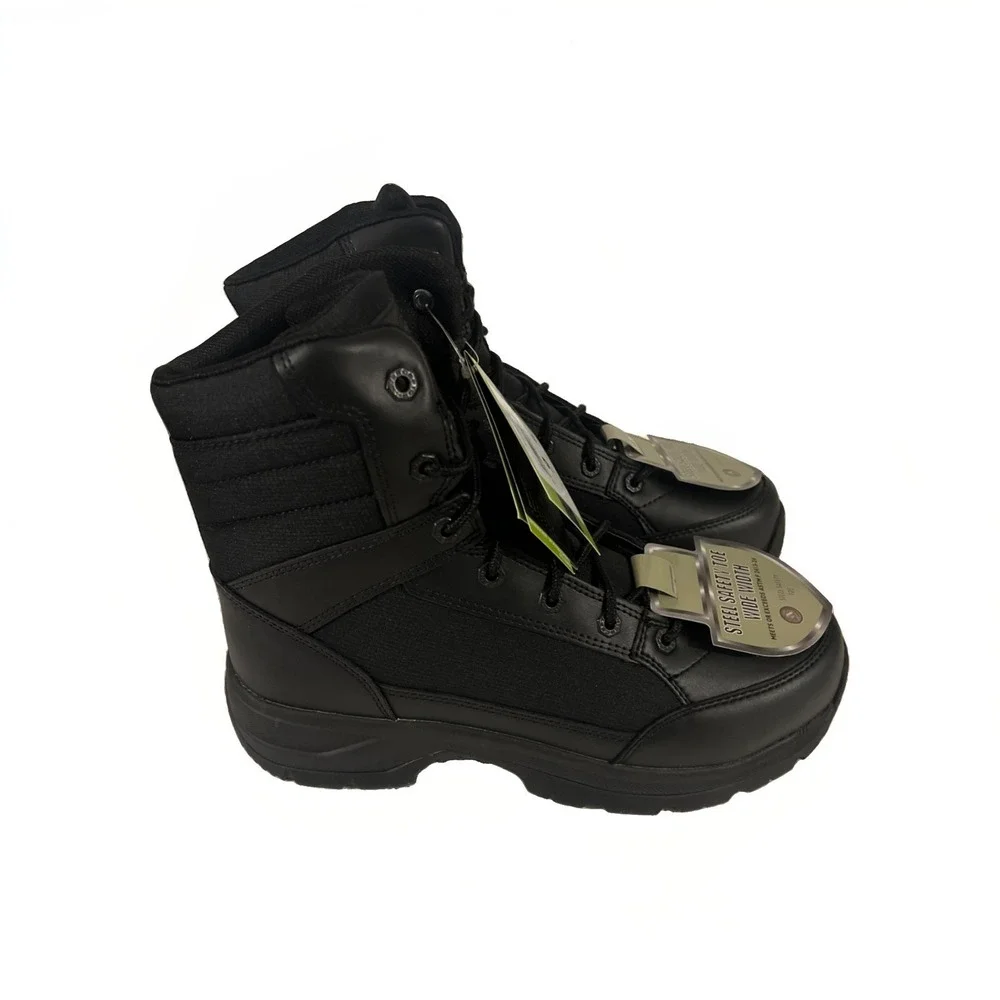 Interceptor Force 2.0 Steel Toe Men's Work Boots Size 9 Black